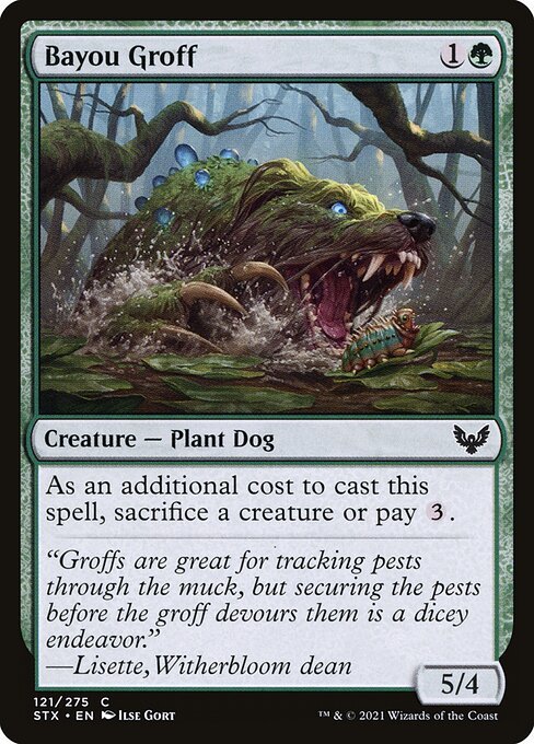 Bayou Groff card from STX #121