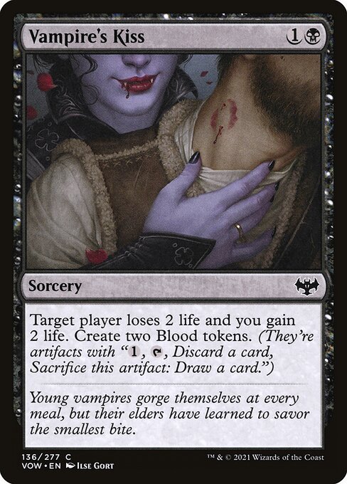 Vampire's Kiss card from VOW #136