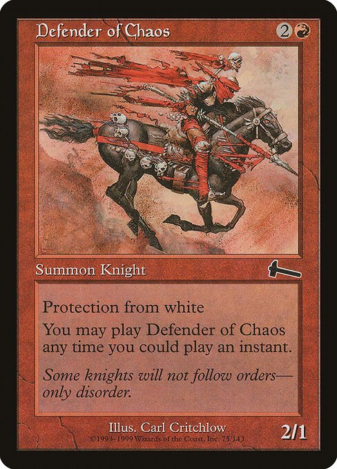 Defender of Chaos card from ULG #75