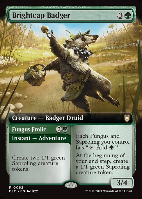 Brightcap Badger card from BLC #62