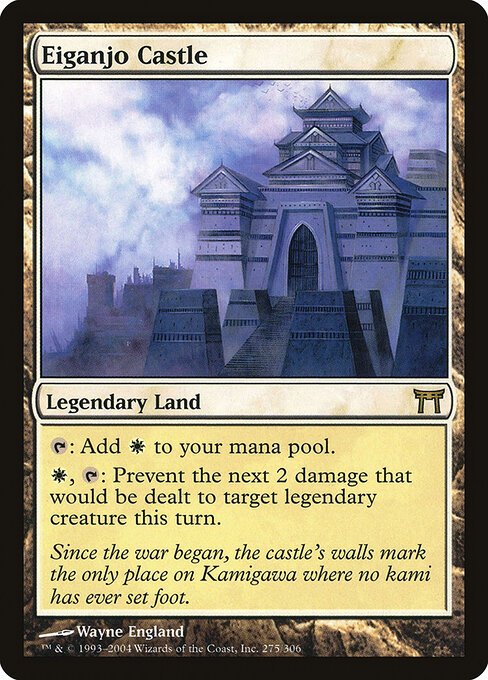 Eiganjo Castle card from CHK #275