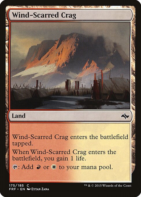 Wind-Scarred Crag card from FRF #175