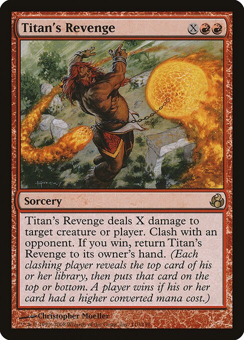 Titan's Revenge card from MOR #110