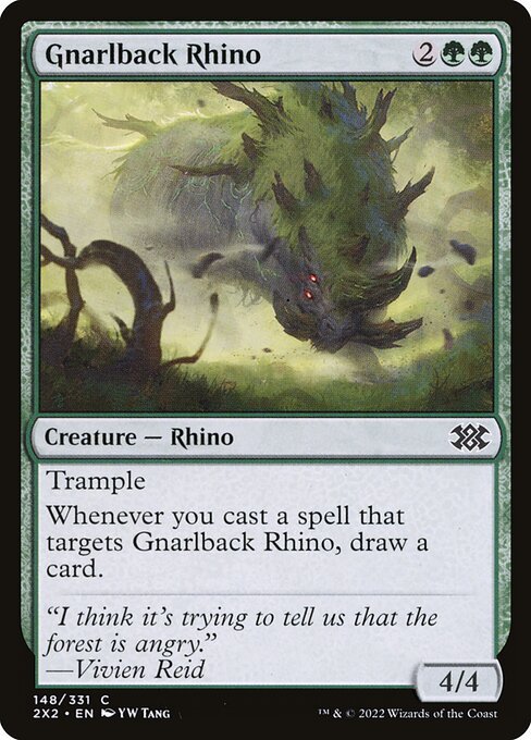 Gnarlback Rhino card from 2X2 #148