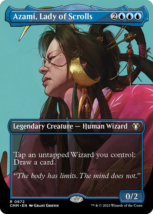 Azami, Lady of Scrolls card from CMM #672