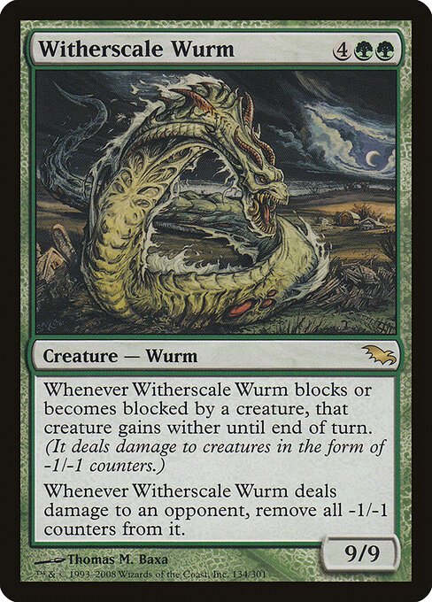 Witherscale Wurm card from SHM #134