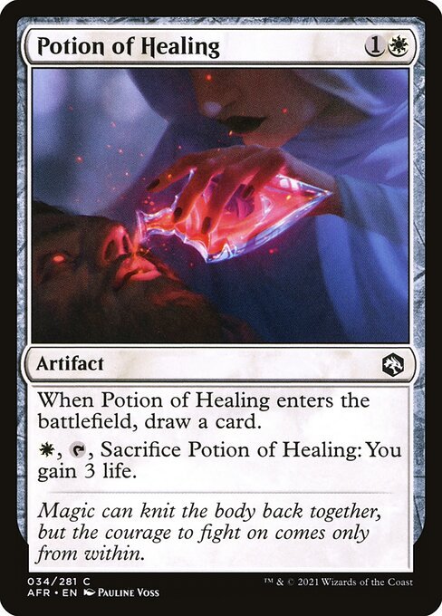 Potion of Healing card from AFR #34