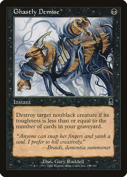 Ghastly Demise card from ODY #139