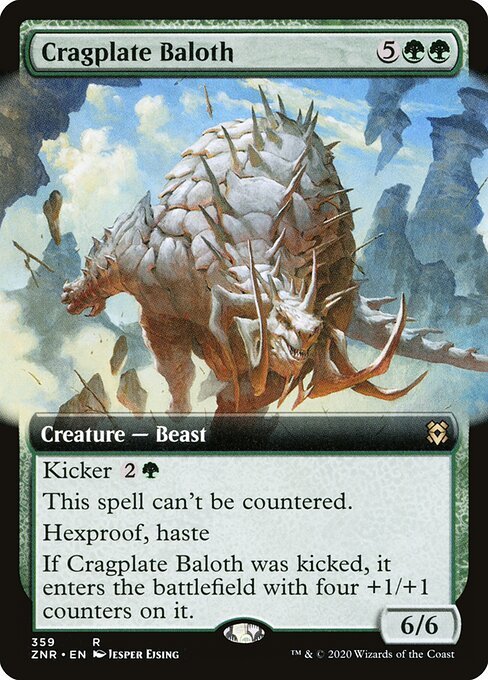Cragplate Baloth card from ZNR #359