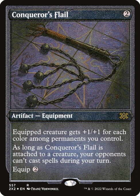 Conqueror's Flail card from 2X2 #557