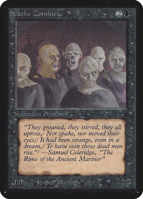 Scathe Zombies card from LEA #product-1247