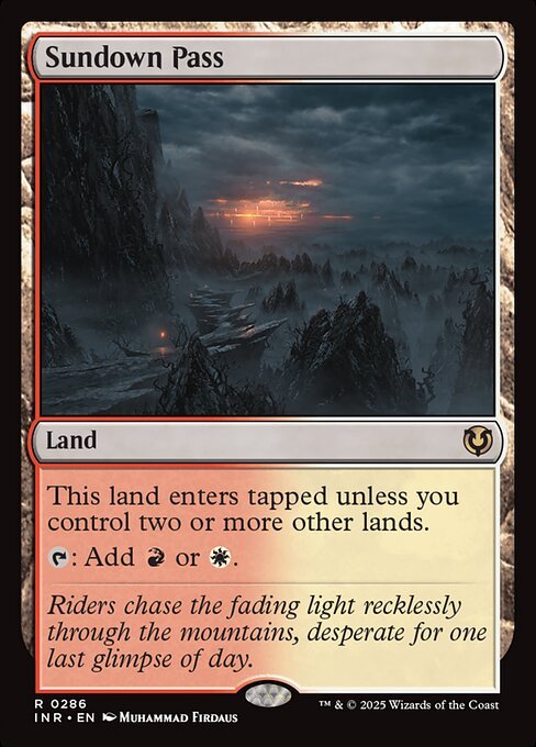 Sundown Pass card from INR #286