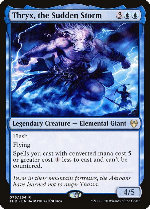 Thryx, the Sudden Storm card from THB #76