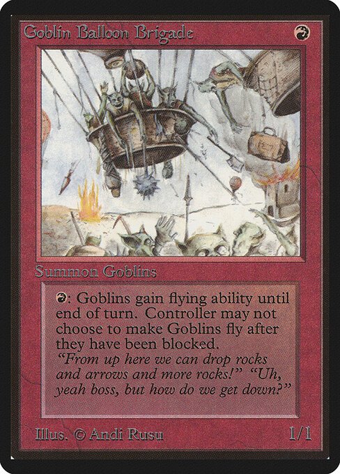 Goblin Balloon Brigade card from LEB #product-8773