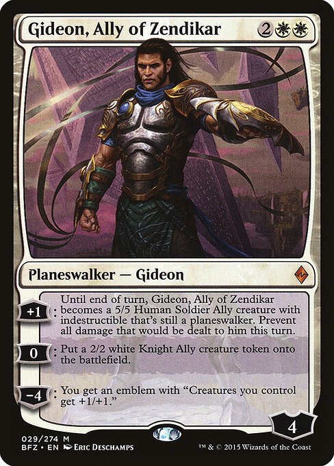 Gideon, Ally of Zendikar card from BFZ #29