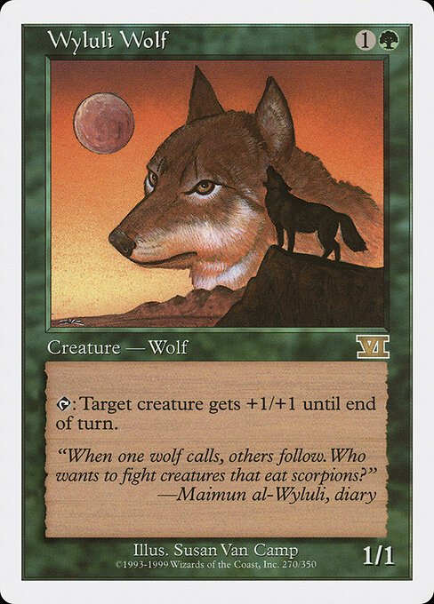Wyluli Wolf card from 6ED #270
