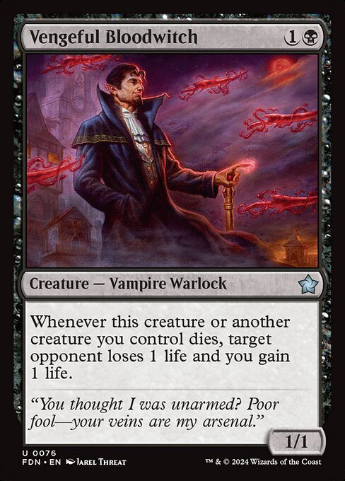 Vengeful Bloodwitch card from FDN #76