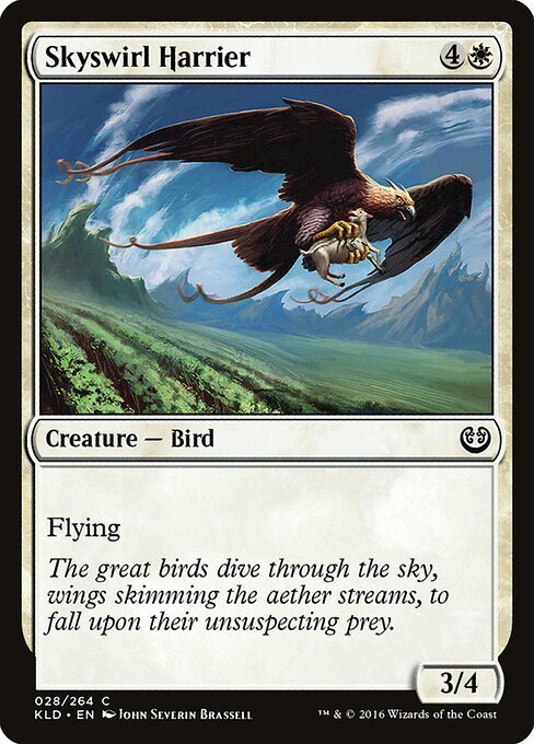 Skyswirl Harrier card from KLD #28