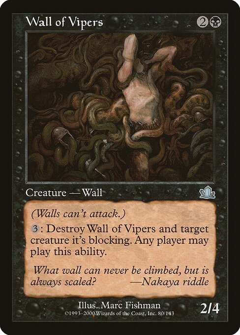 Wall of Vipers card from PCY #80