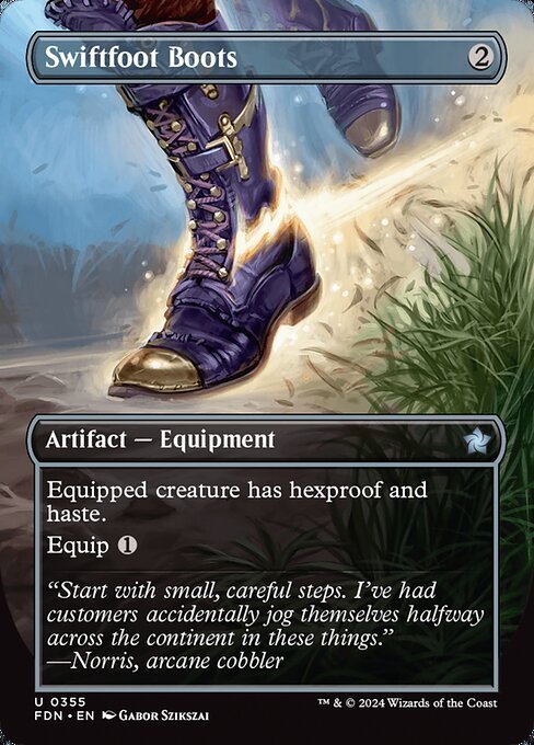 Swiftfoot Boots card from FDN #355