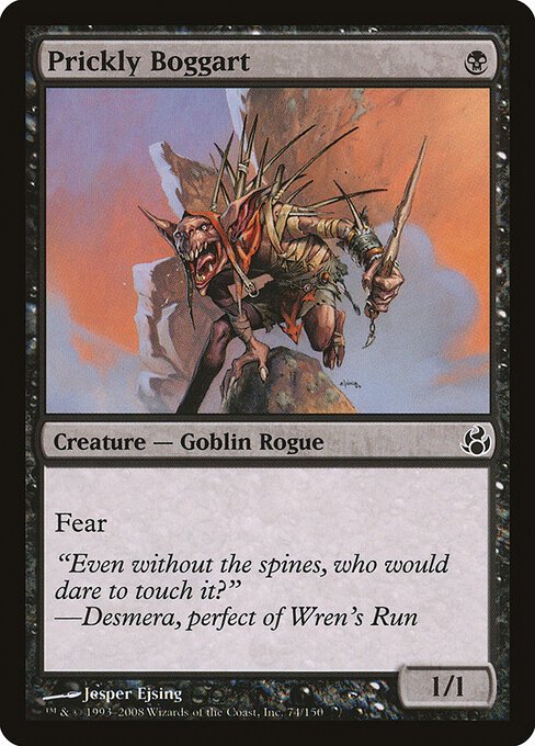 Prickly Boggart card from MOR #74