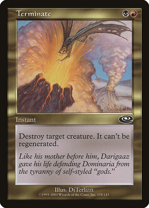 Terminate card from PLS #128