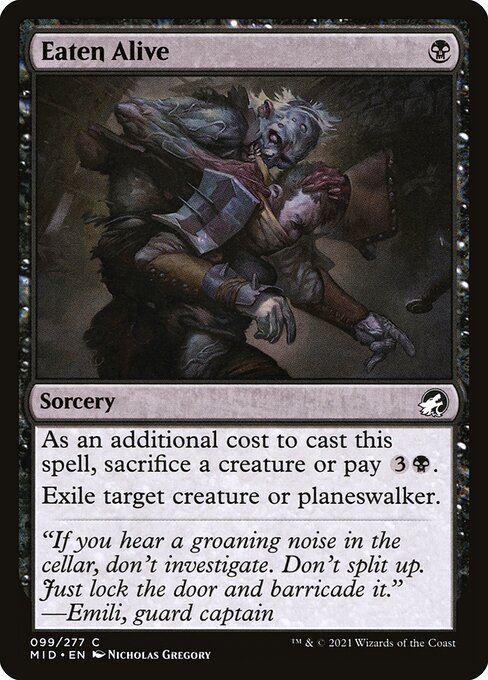 Eaten Alive card from MID #99