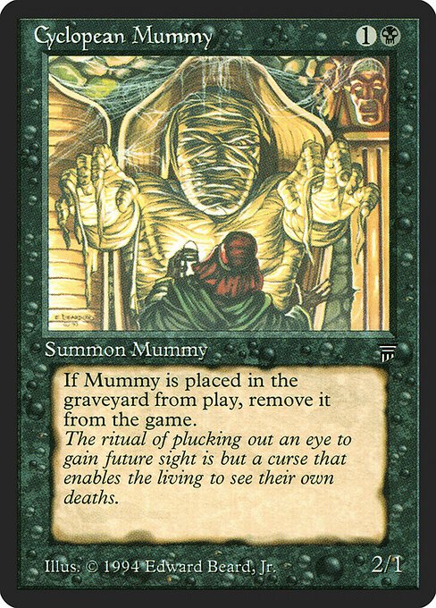 Cyclopean Mummy card from LEG #product-3837