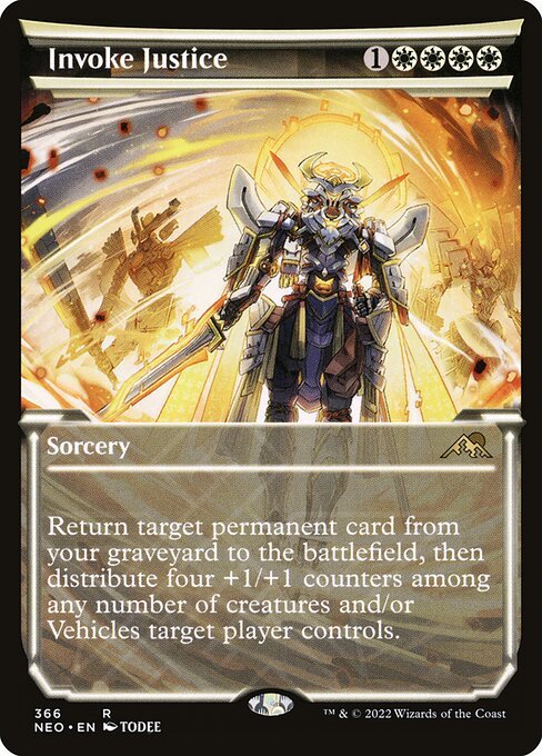 Invoke Justice card from NEO #366