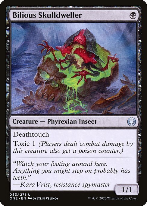 Bilious Skulldweller card from ONE #83