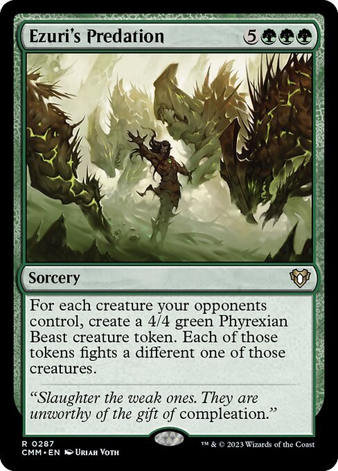 Ezuri's Predation card from CMM #287