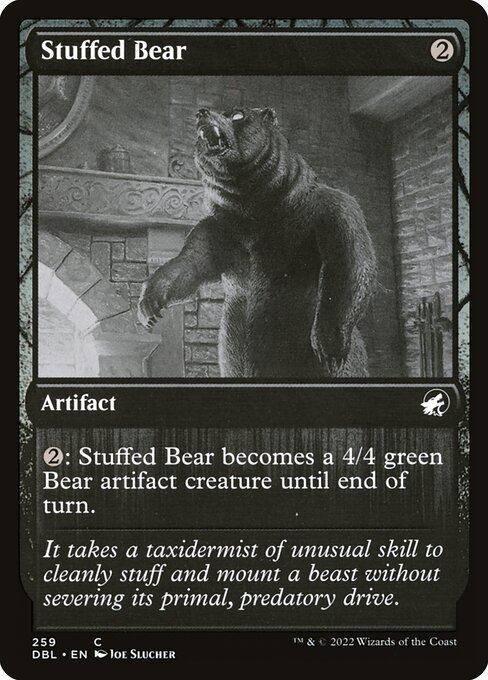 Stuffed Bear card from DBL #259