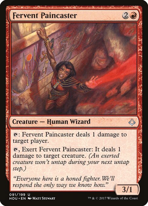 Fervent Paincaster card from HOU #91