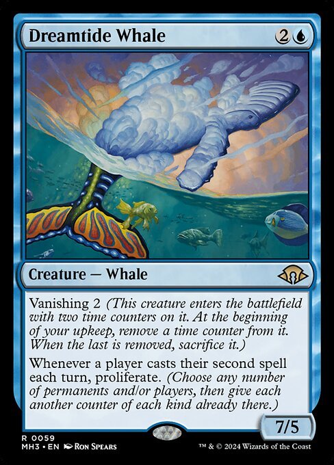 Dreamtide Whale card from MH3 #59