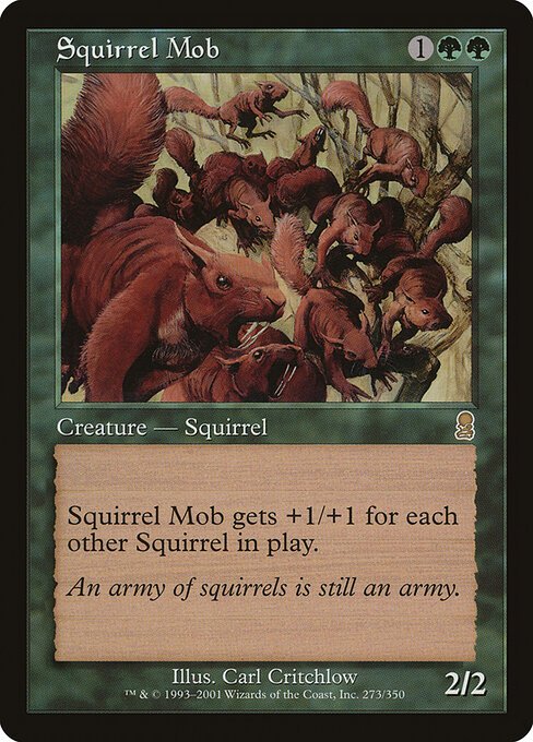 Squirrel Mob card from ODY #273