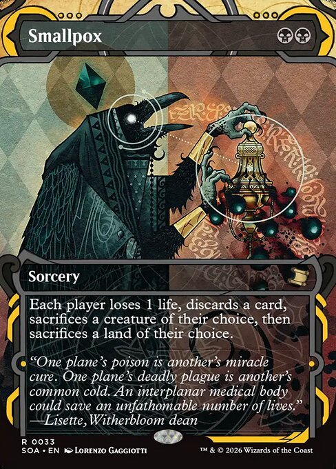 Smallpox card from SOA #33