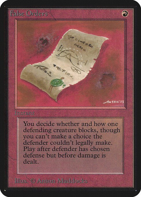 False Orders card from LEA #product-1103