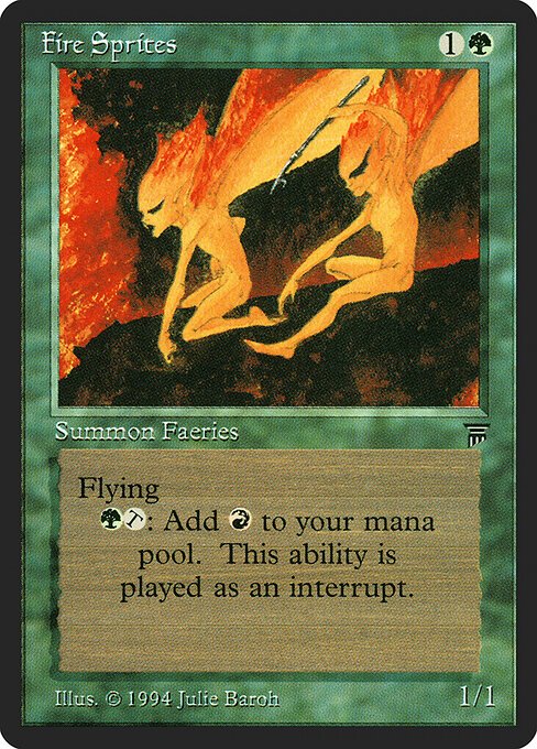 Fire Sprites card from LEG #product-3866