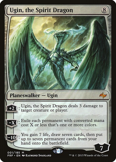 Ugin, the Spirit Dragon card from FRF #1