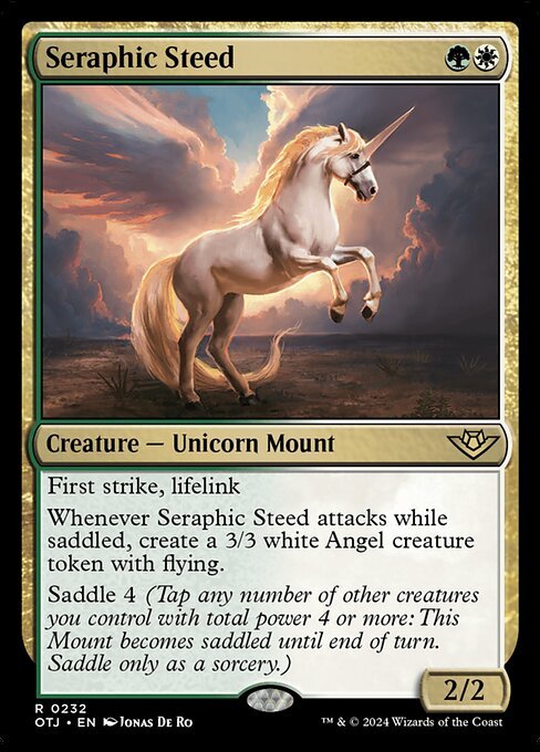 Seraphic Steed card from OTJ #232