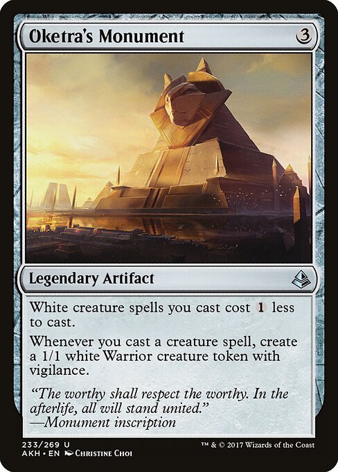 Oketra's Monument card from AKH #233