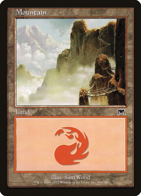 Mountain (344) card from ONS #344