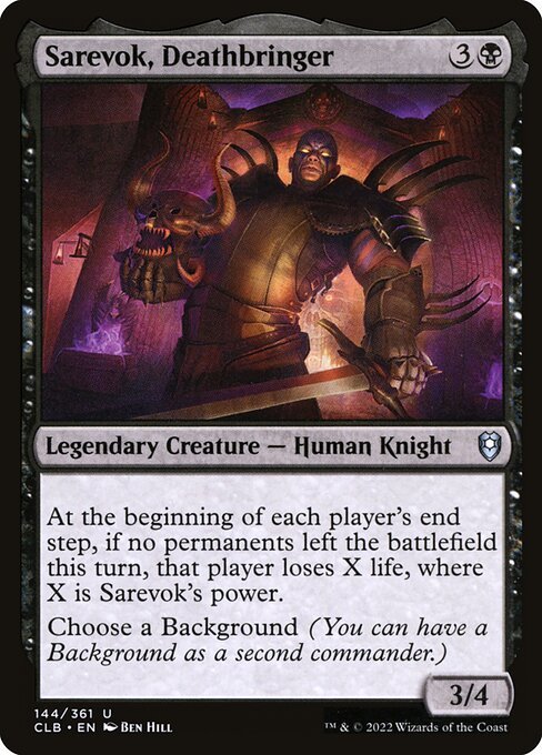 Sarevok, Deathbringer card from CLB #144