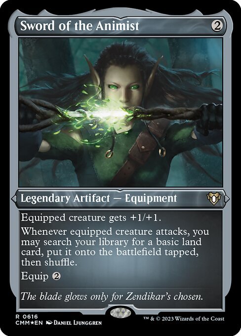 Sword of the Animist card from CMM #616