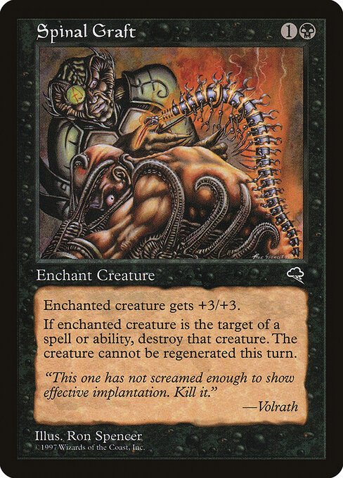Spinal Graft card from TMP #159