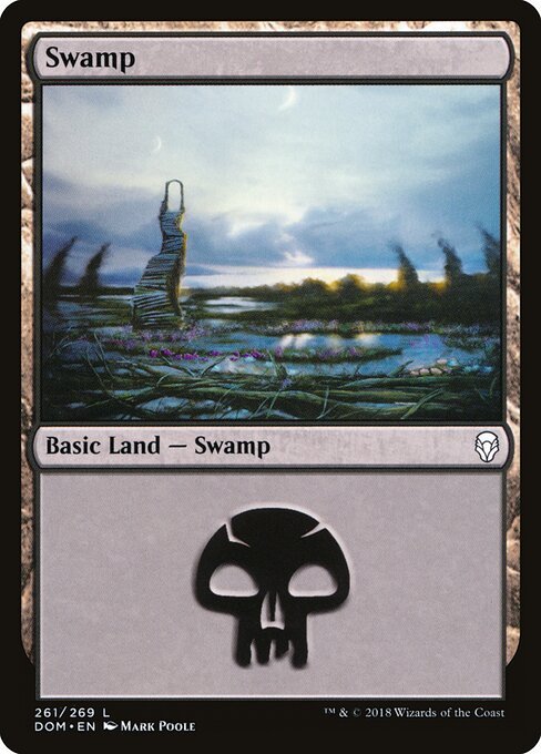 Swamp (261) card from DOM #261