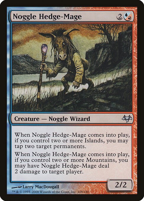 Noggle Hedge-Mage card from EVE #108