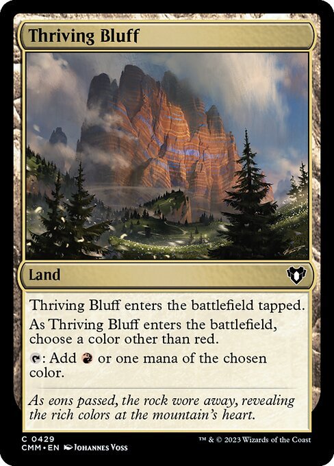 Thriving Bluff card from CMM #429
