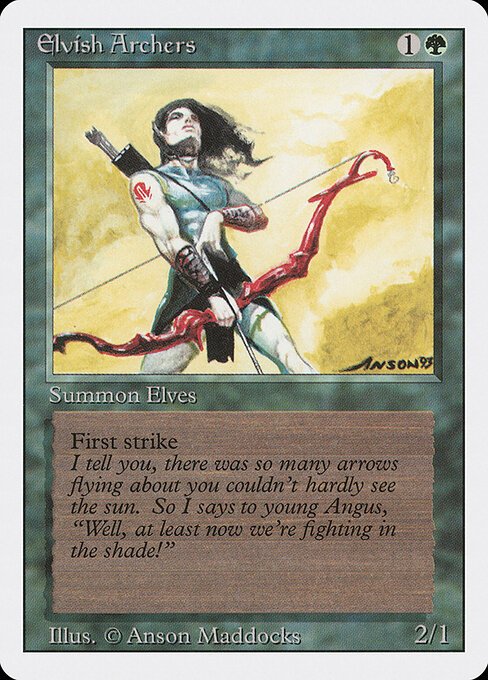 Elvish Archers card from 3ED #product-1406