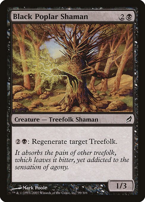 Black Poplar Shaman card from LRW #99